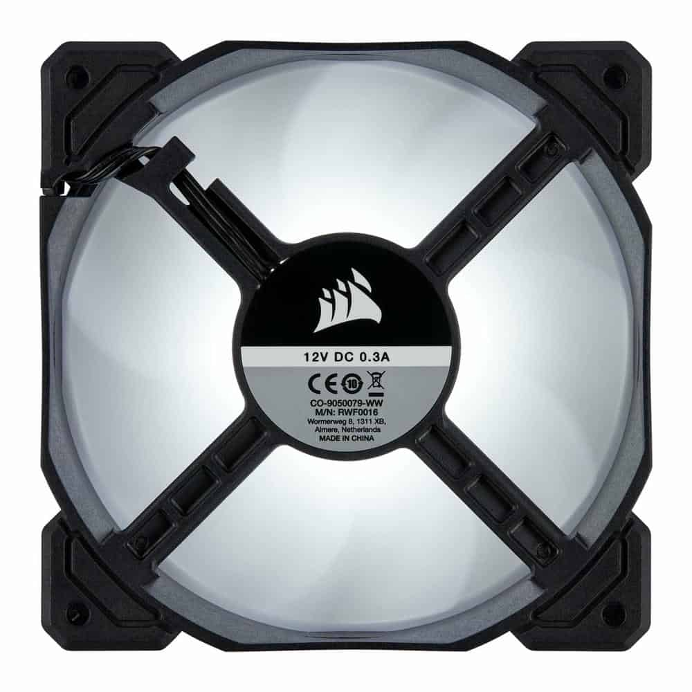 (image for) Corsair AF120 120mm White LED 3-Pin Triple Fan Pack Refurbished